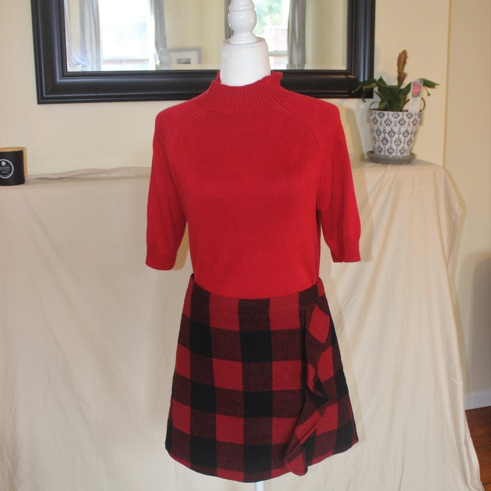Check plaid mini skirt from J. Crew